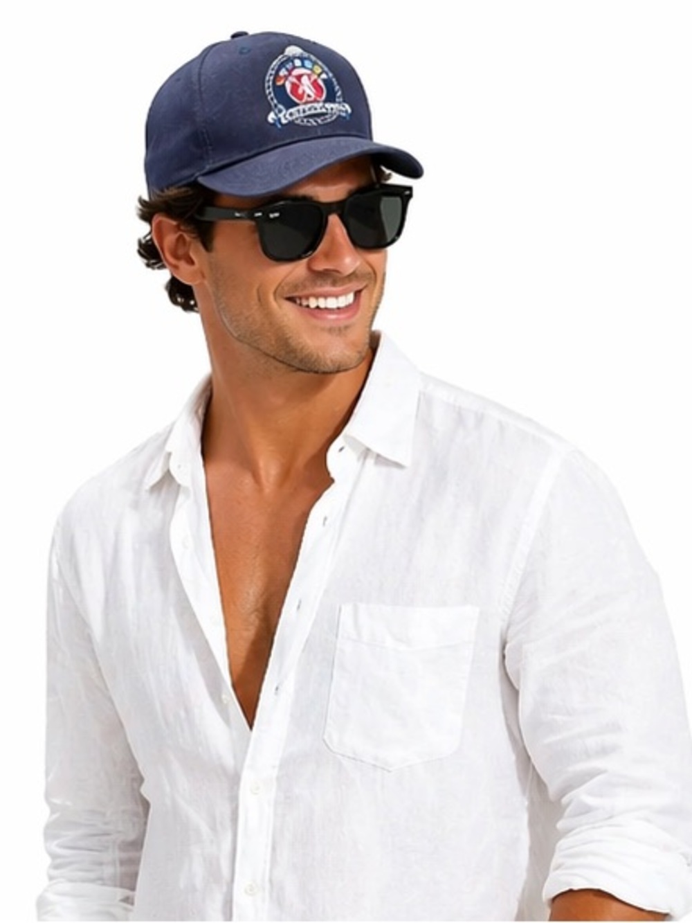Oceania Cruises Oceania Club Embroidered Adjustable Ball Cap Navy Silver Level